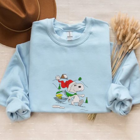 Retro Snoopy Y2K Christmas Embroidery Unisex Crewneck, Sweatshirt, and Hoodie Collection